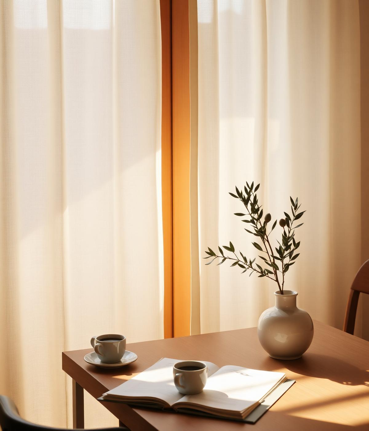 Warm Mediterranean office interior